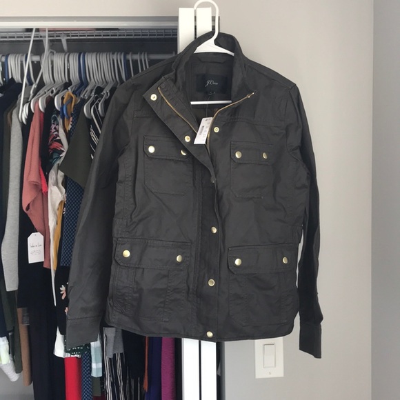 J. Crew Jackets & Blazers - J. Crew Dark Green Army Jacket, NWT